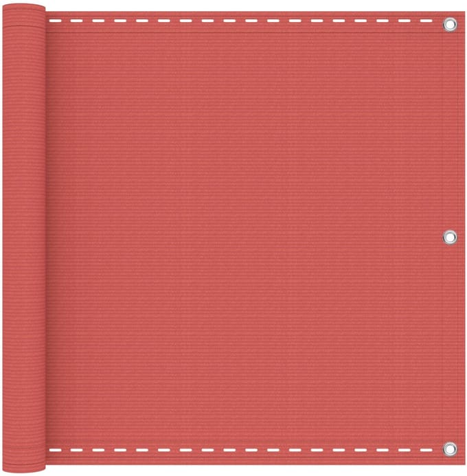 vidaXL - Balkonscherm - Rechthoekig - 75 - x - 700 - cm - HDPE - en - Aluminium