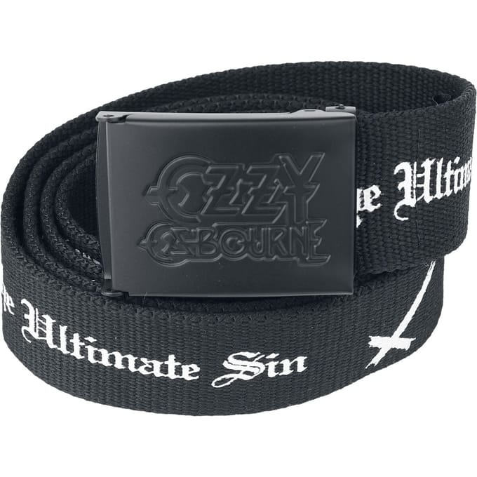 Ozzy Osbourne Logo Unisex Riem - zwart - Standard