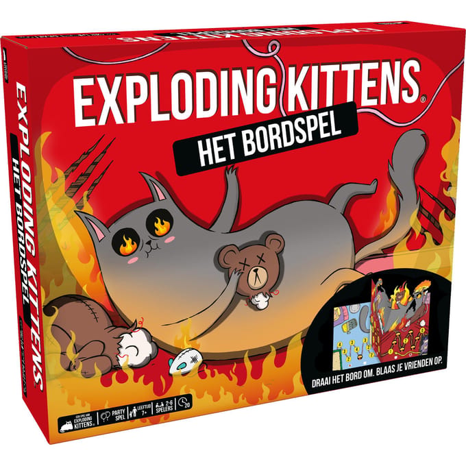 Exploding Kittens Het Bordspel - Partyspel - Humor gegarandeerd - Familiespel met Strategie & Chaos