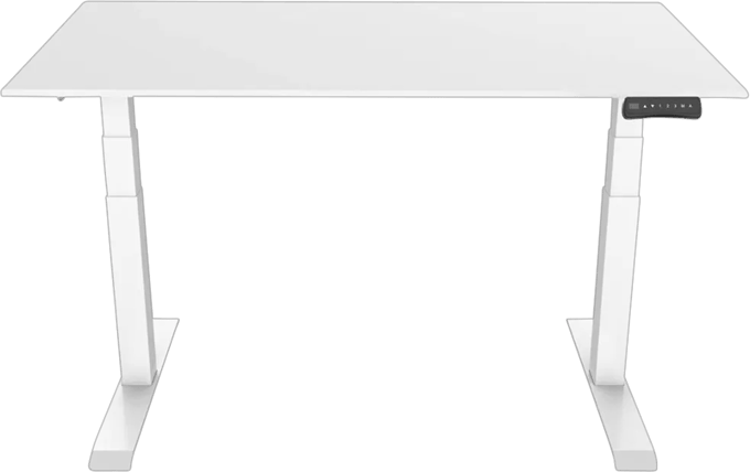 Euroseats Elektrisch Zit Sta Bureau 140 x 80 Wit/Wit