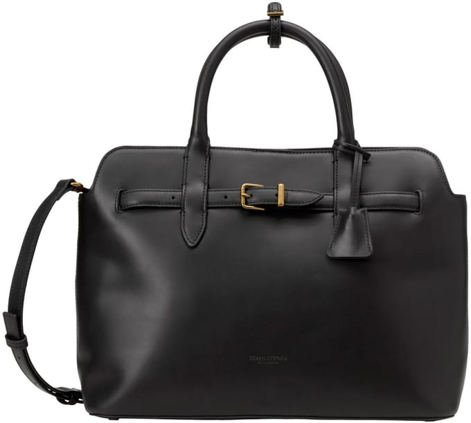 Marc O'Polo handtas schoudertas Gigi Shopper Black zwart