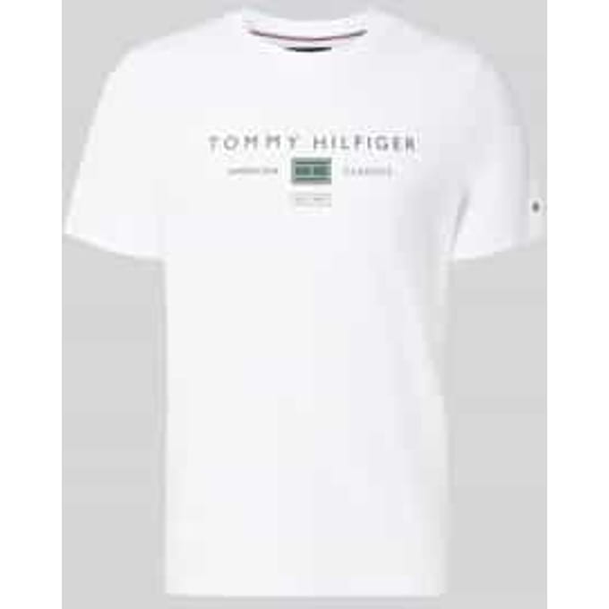 T-shirt Korte Mouw Tommy Hilfiger BRAND LOVE MONO STACK TEE