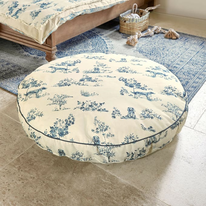 LOBERON Hondenmatras Ymélorine crème/blauw