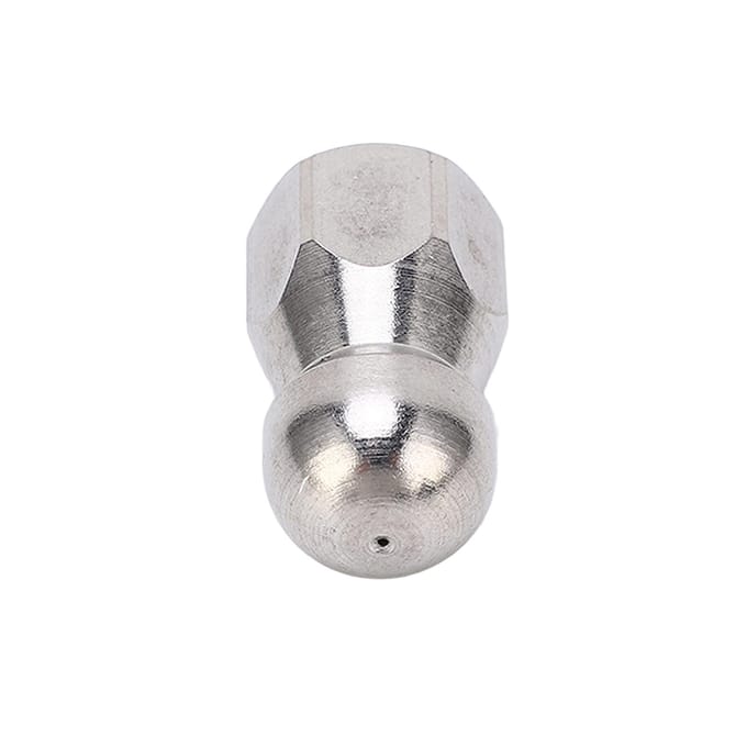 Buse de Nettoyeur Haute Pression 5000PSI Buse de Nettoyage de Dragage de Tuyau Acier Inoxydable Buse Jetter gray