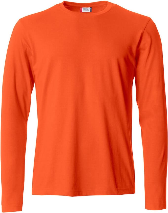Clique Basic-T L/S 029033 - Diep-oranje - S