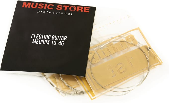 MUSIC STORE Electric Guitar Strings Medium 10-46 - Elektrische gitaarsnaren