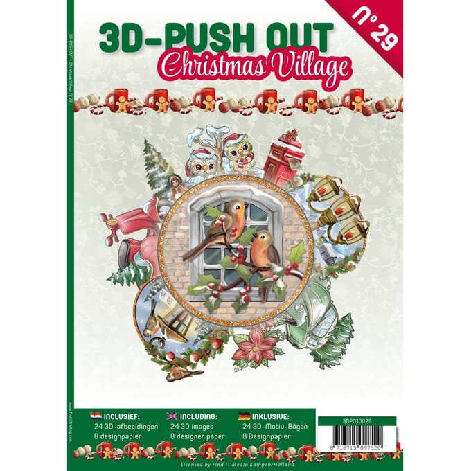 3D Stansveldboek "Christmas Village"