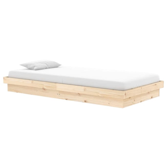 vidaXL - Bedframe - massief - hout - 90x200 - cm