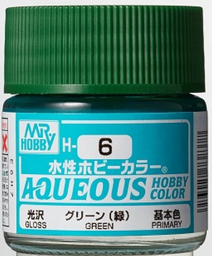 Gunze H-006 - Green Glanzend - Mr. Hobby Aqueous Modelbouwverf 10ml