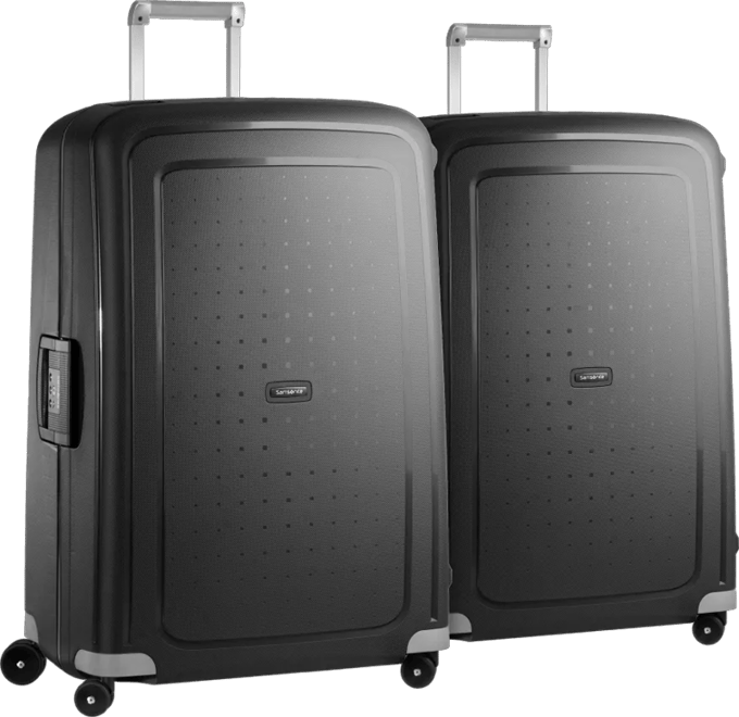 Samsonite S'Cure Spinner 81cm Duo Pack Black
