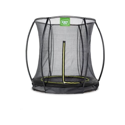 EXIT Silhouette Trampoline ø183cm - met Veiligheidsnet - Inground - Rond - Voor Kinderen - Zwart