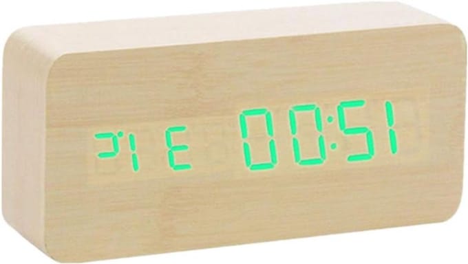 Digitale Wekker - Wekker met Projectie - Naast het bed - Vivid Red Display - Niet gespecificeerd - Rood