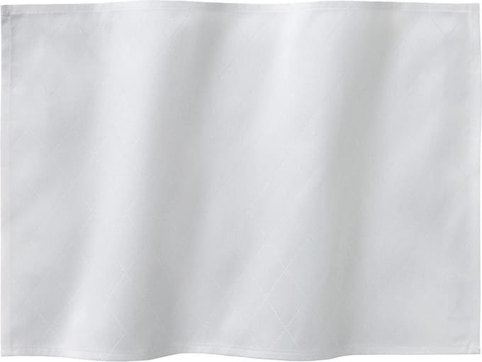 DDDDD Placemats Rhombus - Set van 4 - Katoen - Effen - 50x35 cm - Wit