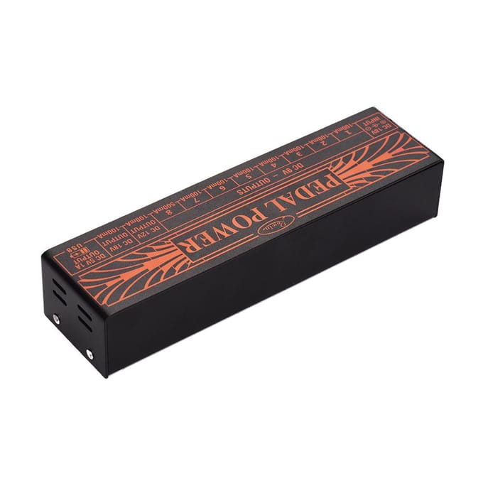 Rowin Compact Size Gitaar Effect Voedingsstation 10 Geïsoleerde DC US Plug zwart