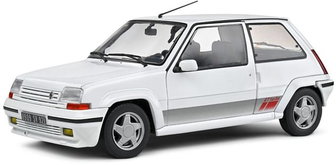 Renault 5 GT Turbo 'Mk2' Solido Modelauto 1:18 1989 S1810002 Schaalmodel WIT