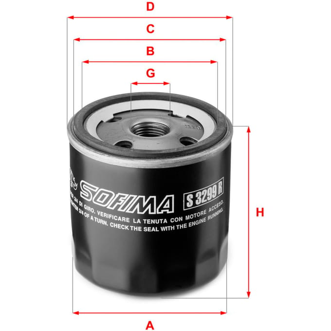 Oliefilter SOFIMA S3299R