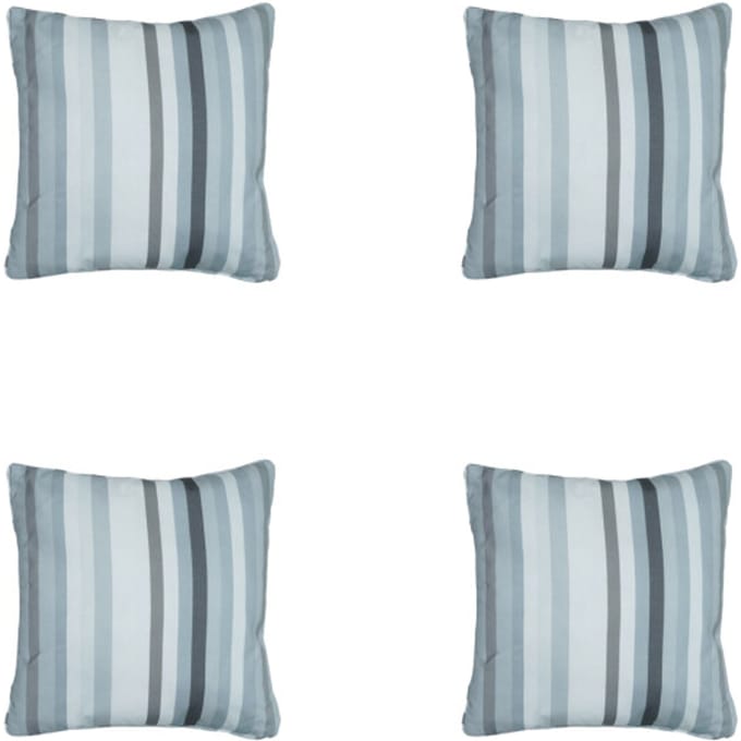 Madison - Sierkussen Righe grey - Ca. 50x50 cm - Set van 4