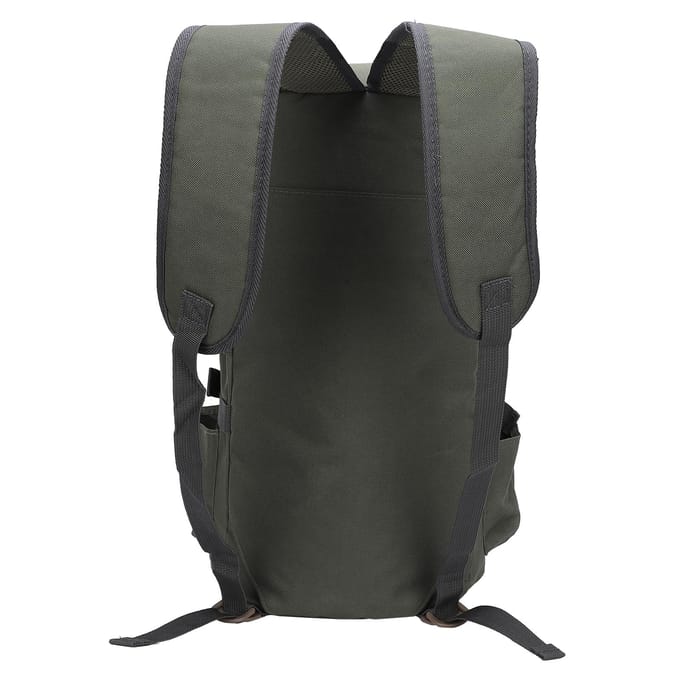Sac à dos de pêche Grande capacité Portable Cylindrique Sac pour cannes à pêche avec porte-cannesArmée noir