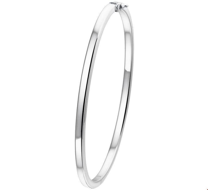 Huiscollectie Bangle Witgoud Scharnier Vlakke Buis 3 X 61 mm