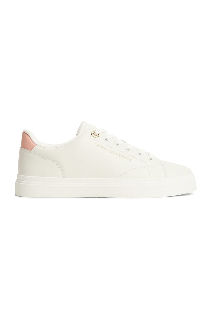 Tommy Hilfiger Th Chic Sneaker White/porcelain Pink Größe: 39 | Trainers Outlet | Damen | Rosa