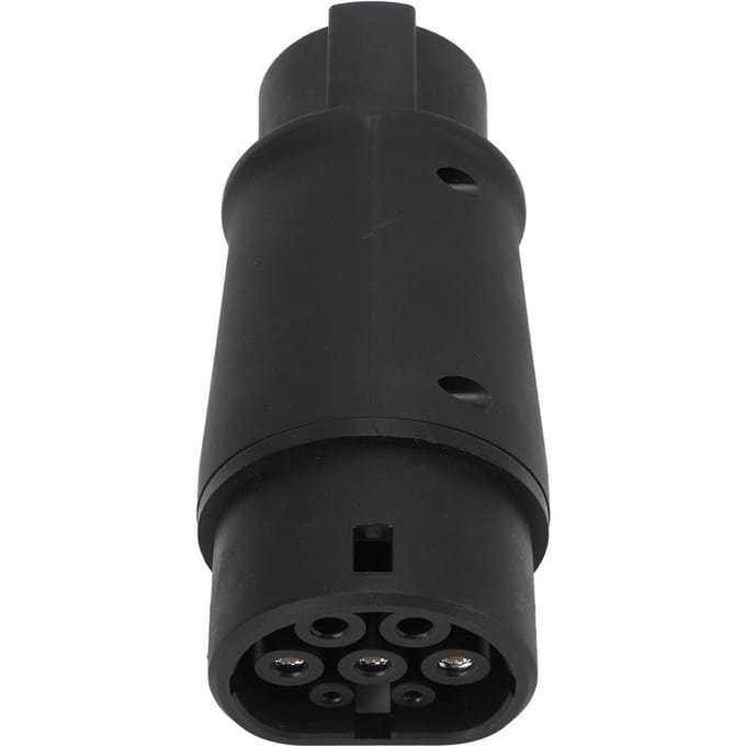 EV Oplaadconnector Elektrische Voertuigen Oplaadadapter Type 1 naar Type 2 IP54 Bescherming 16A32A black