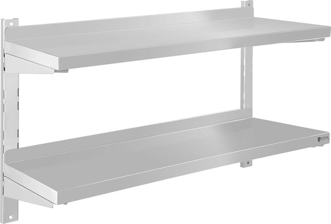 Wandplank - 2 planken - 80 cm - Royal Catering