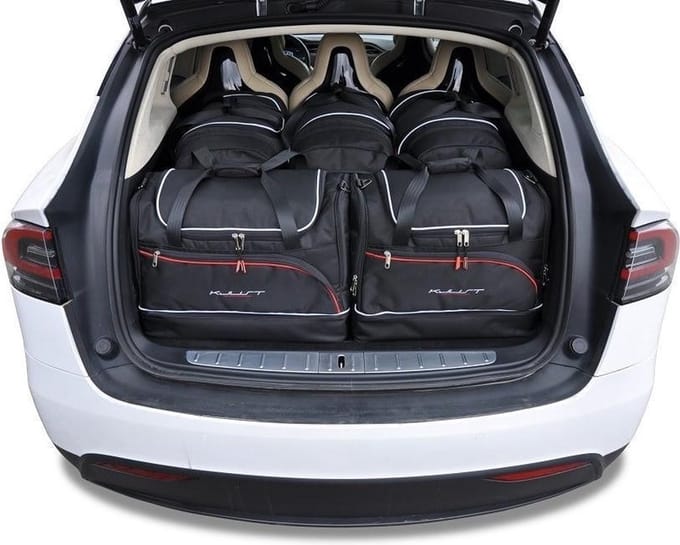 Tesla Model X 2016+ Trunk Reistassen 5-delig Organizer Weekendtassen Auto Interieur Accessoires
