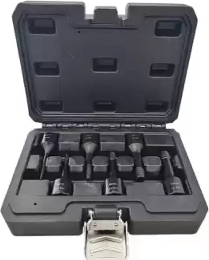 Spiraaldoppen set 3/8″ aandrijving 2 – 10 mm 6-delig