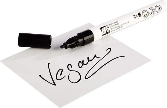 Krijtmarker - Set van 2 - Zwart