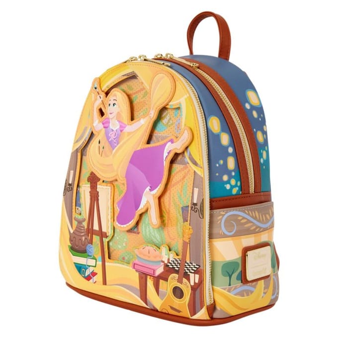 Disney Tangled Rapunzel Glow Pin Trader Loungefly Mini Backpack - Disney Prinses / Princess princes Rugzak