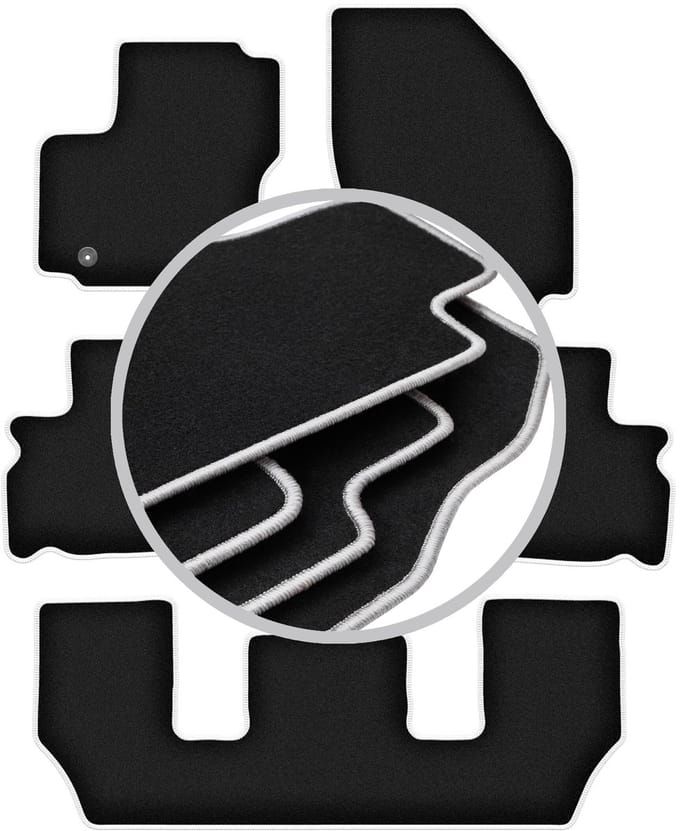 CARLUX-SILVER automatten voor: Ford Galaxy MK2 7-zitter (2006-2011)