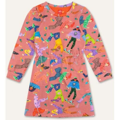 Oilily Djangle Jurk- maat152/12yr Roze Glo