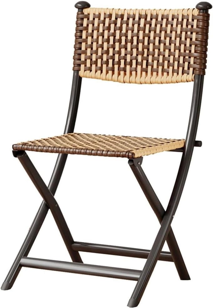 Terras Klapstoelen - Buitenstoelen Set - Buiten Zitten - Stapelbaar Ontwerp - Set van 1 - Zwart