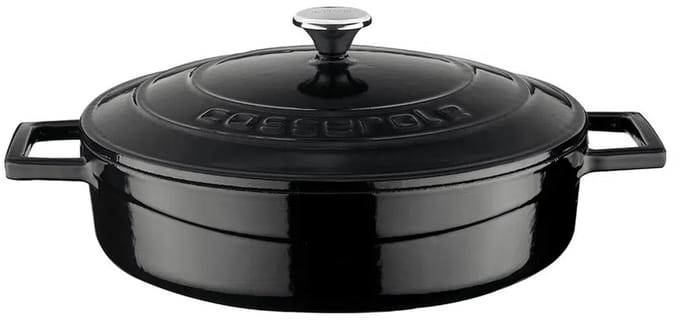 Lava Braadpan - 24 cm - 2.47 liter - Gietijzer - Zwart