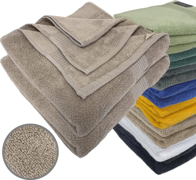 iSleep Terry Badlaken - 2 Stuks - 70x140 cm - Taupe
