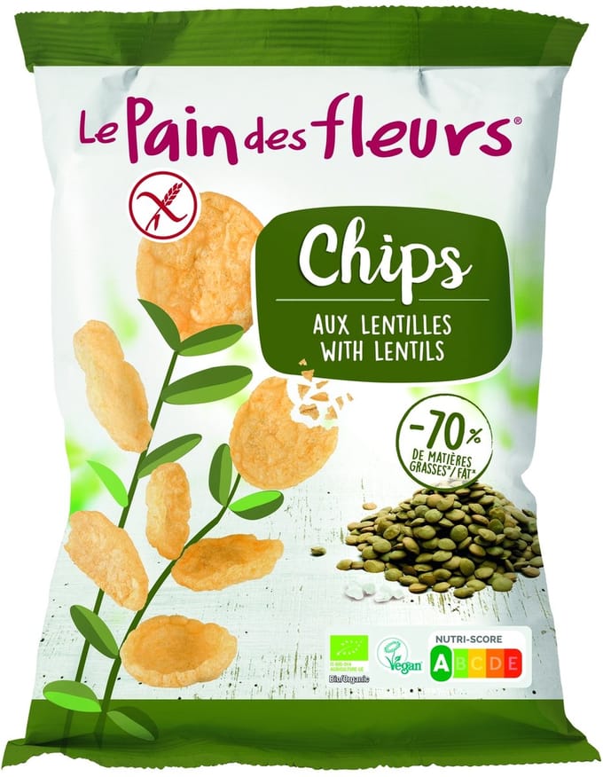 Le Pain Des Fleurs Chips met linzen 50 gram