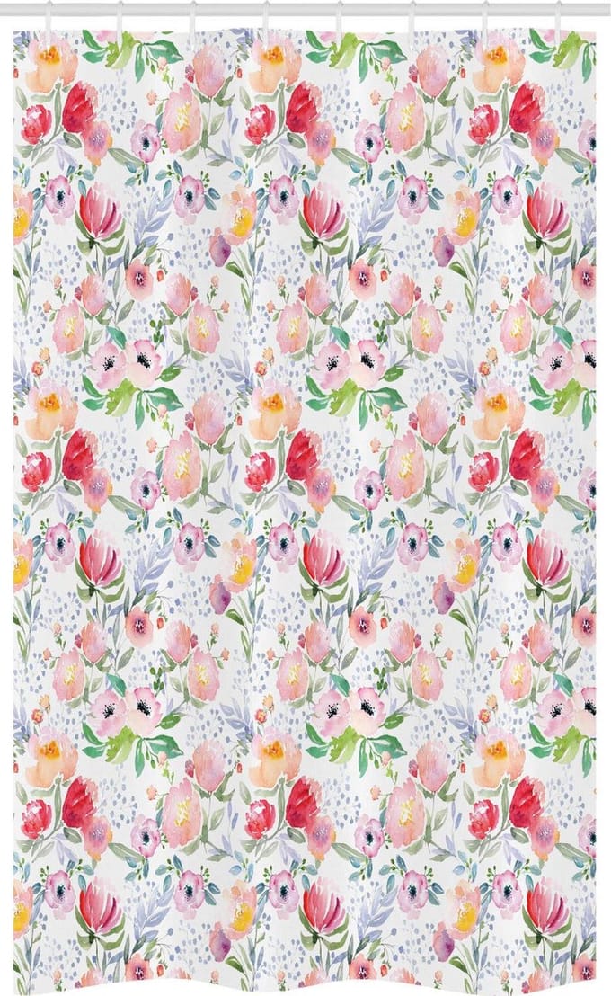 ABAKUHAUS Land – Douchogordijn Bloemenprint – 120x180 cm – Polyester