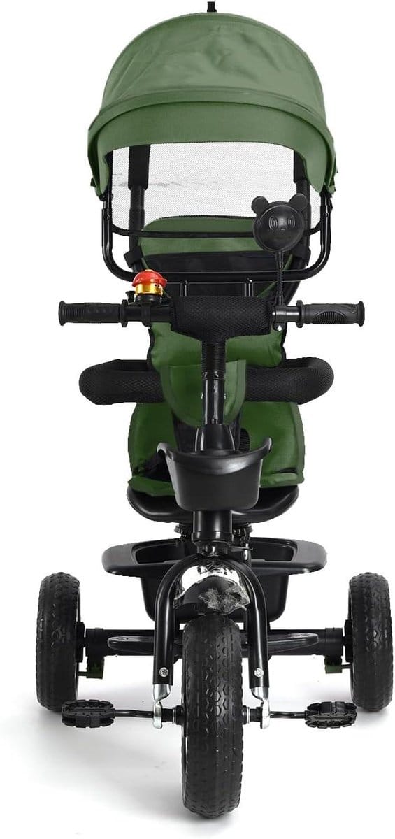 Kinderdriewieler 5-in-1 - Loopfiets driewieler - Buiten spelen - Modulair ontwerp - 65 cm - Groen
