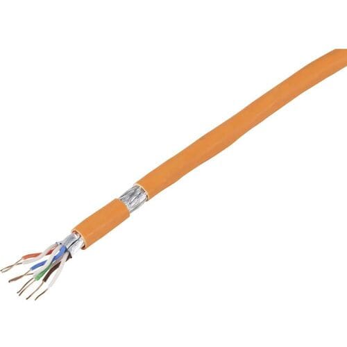 TRU COMPONENTS Netwerkkabel CAT 6A S/FTP 4 x 2 x 0.24 mm² Oranje 50 m