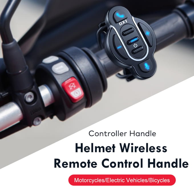 Motorfiets BT Controller Stuur Afstandsbediening Waterdicht Oproep Muziek Controller Spraakassistent Media zwart
