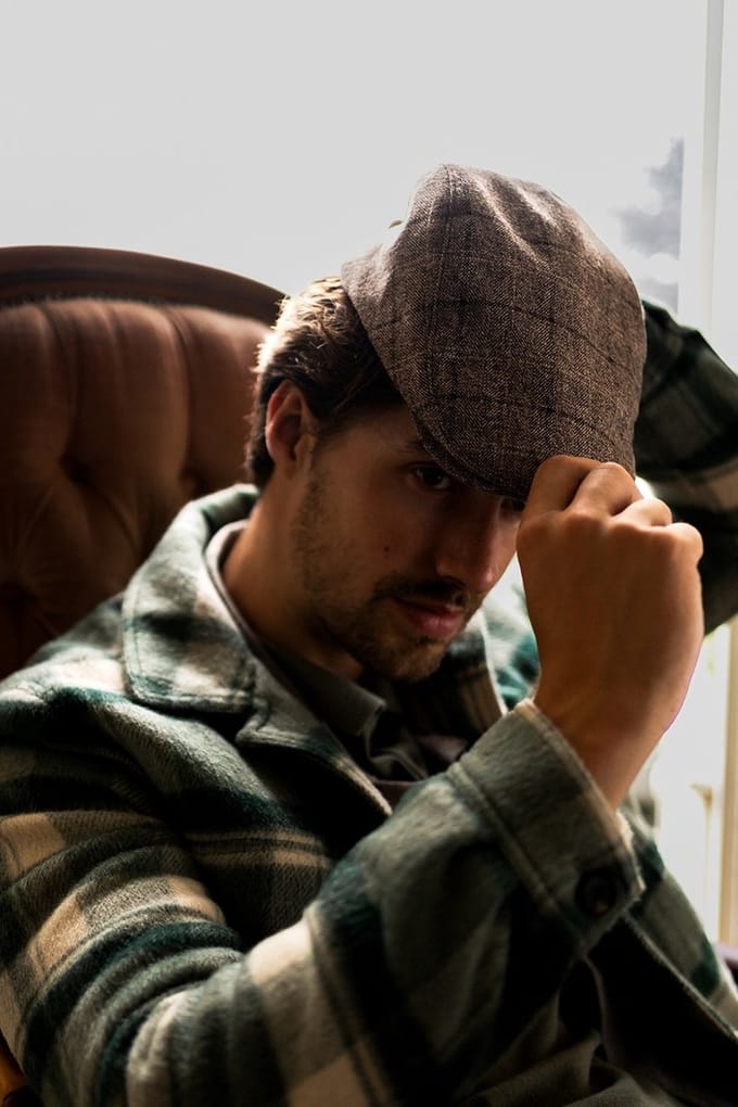 Tresanti DOLAN Melange check flatcap Beige (TRHTIE134 - 101)