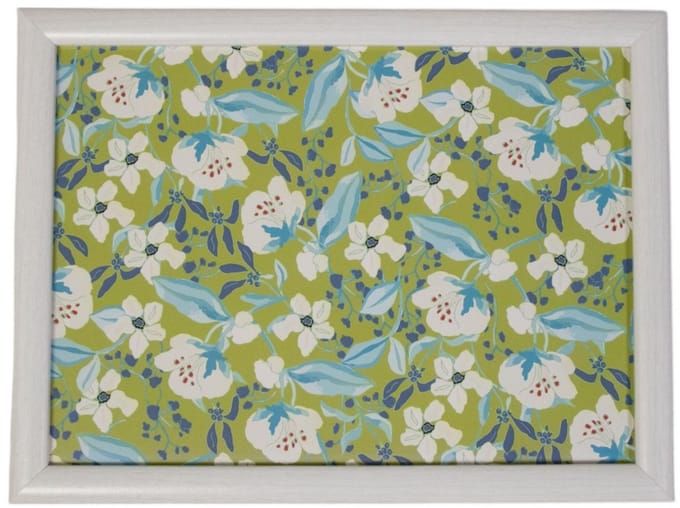 Mars & More Schootkussen – Laptray – Dienblad met kussen - Laptoptafel - Schoottafel - Marie bloemen 43cm