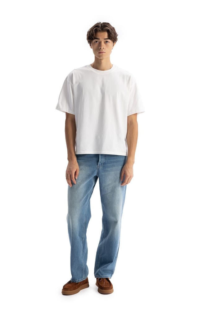 Comfort Fit Crew Neck Korte Mouwen T-shirt