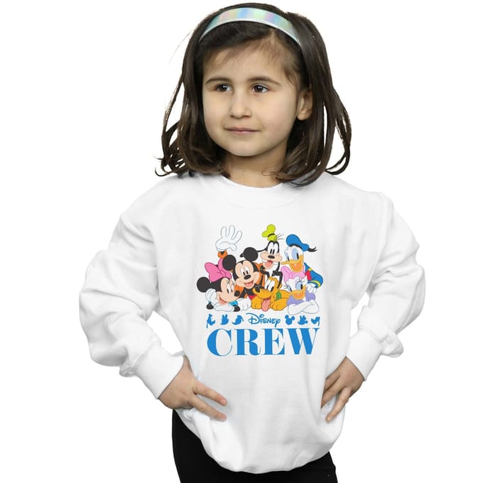 Disney Meisjes Mickey Mouse Disney Vrienden Sweatshirt (Wit)