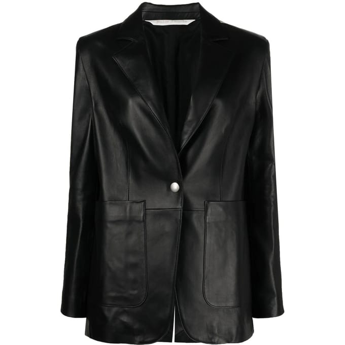 Leren trainingsblazer