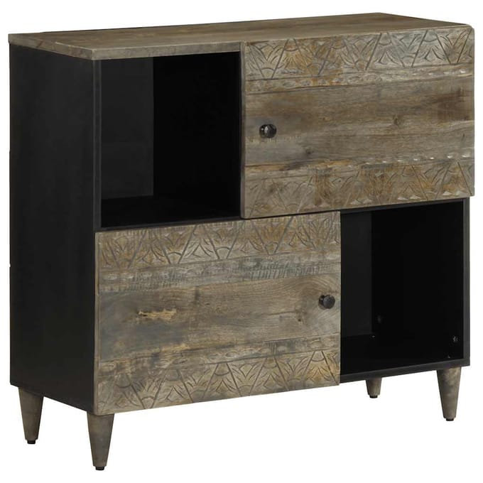 vidaXL - Dressoir - 80x33x75 - cm - massief - mangohout