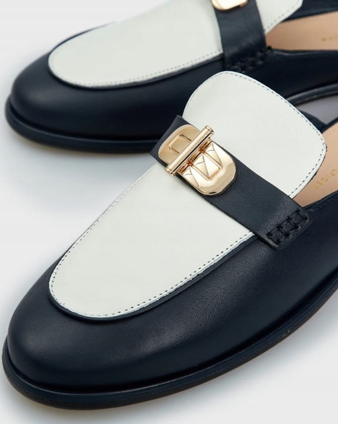 Tommy Hilfiger Dames Slippers Instappers Leer Elegante 39 Tna black