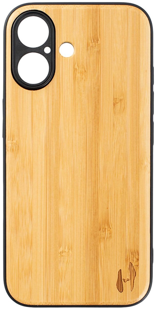 Houten TPU case, iPhone 16 Bamboe