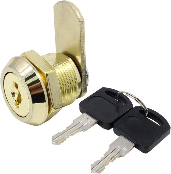Solidchoice - Veiligheidsbrievenbusslot met 2 Sleutels 16mm