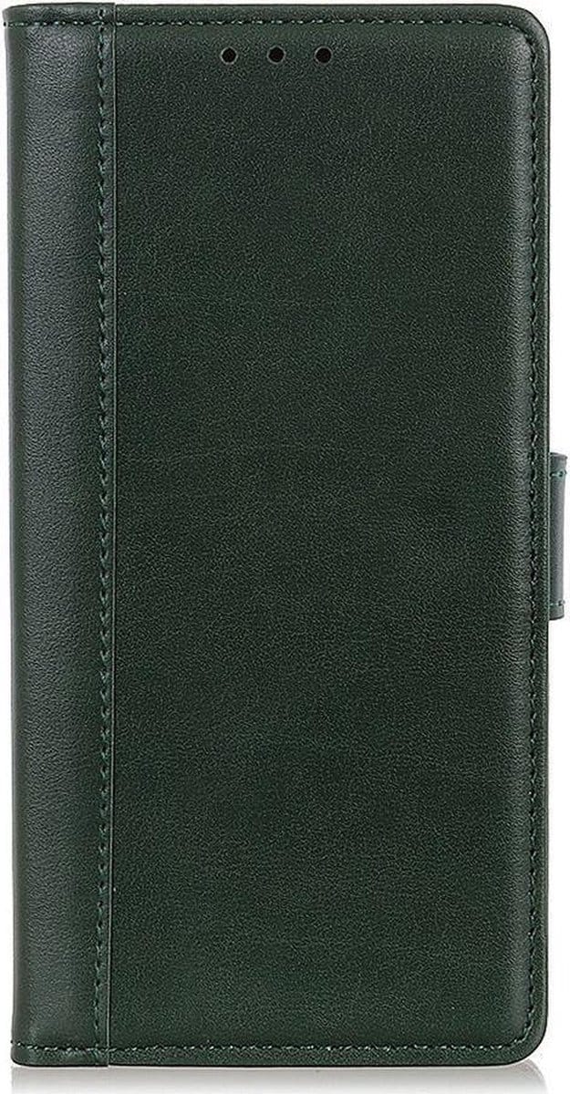 Shop4 - Nokia 3.2 Hoesje - Wallet Case Grain Groen